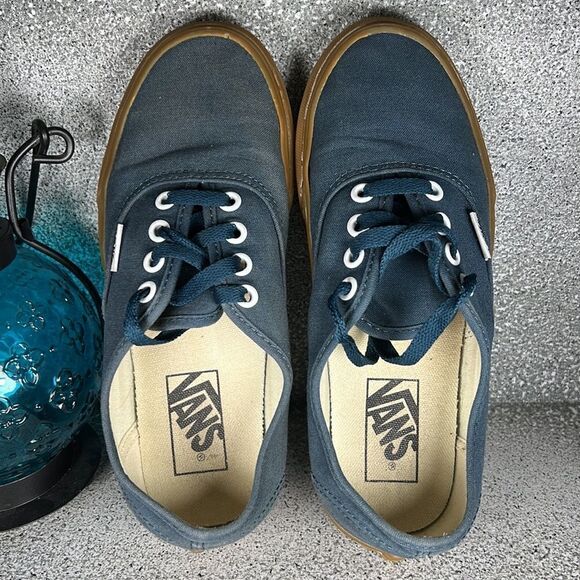 Vans Gum Authentic Reflecting Pond Navy Sneakers Shoes Size 6 - Picture 3 of 8